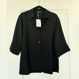 ANINE BING BLACK MARY SHIRT